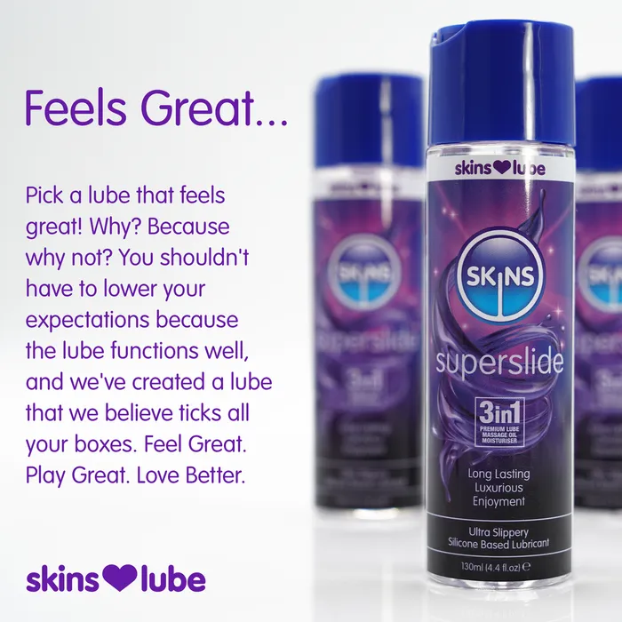 Skins Superslide Silicone Based Lubricant 130ml ItsForMyFriend Lubricants