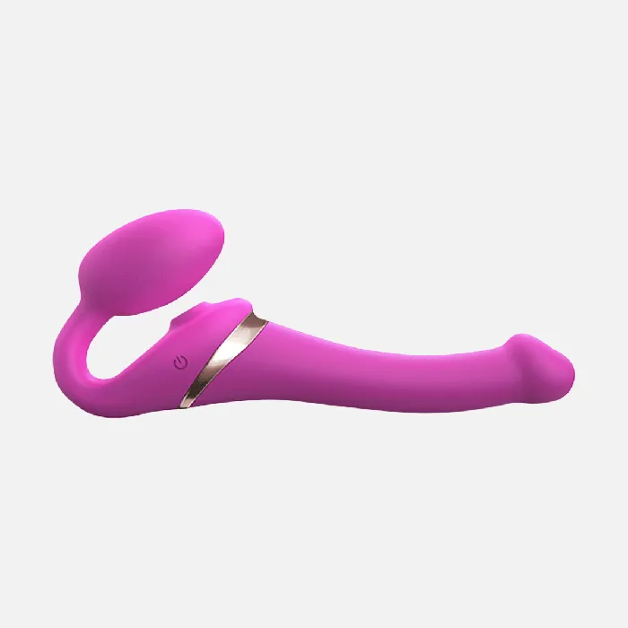Strap On Me Vibrators MultiOrgasm Bendable Strap Sml On Fuchsia