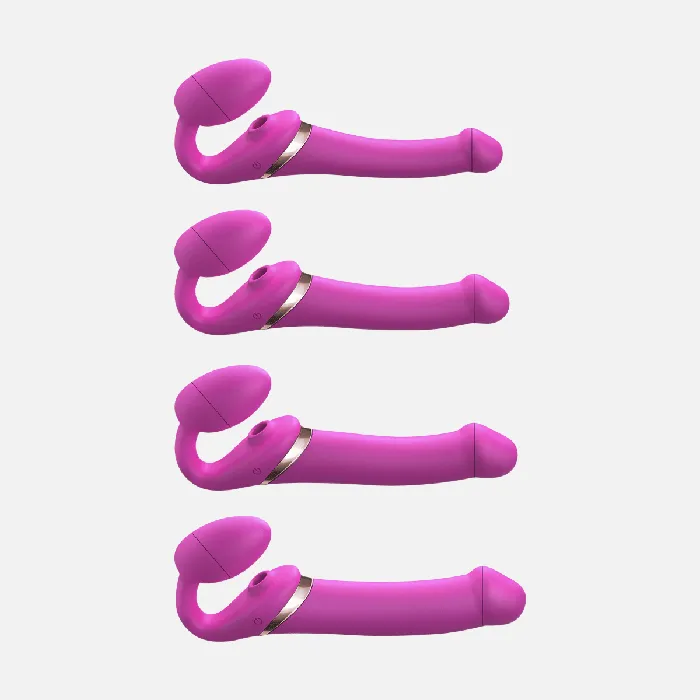 Strap On Me Vibrators MultiOrgasm Bendable Strap Sml On Fuchsia Strap On Me Vibrators MultiOrgasm Bendable Strap Sml On Fuchsia