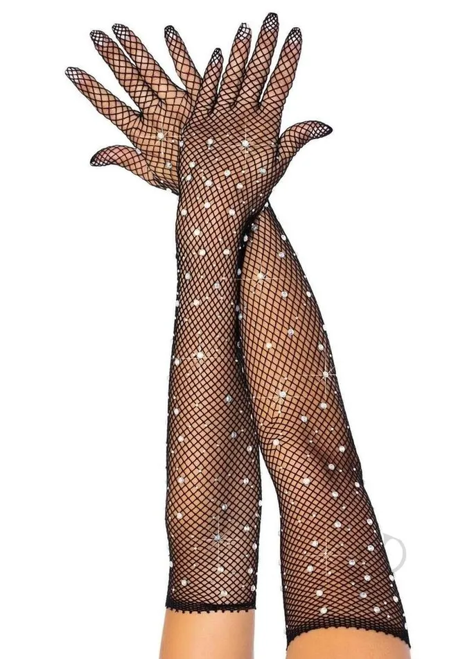 Anal Leg Avenue Leg Avenue Rhinestone Fishnet Opera Length Gloves OS Black Anal Leg Avenue Leg Avenue Rhinestone Fishnet Opera Length Gloves OS Black