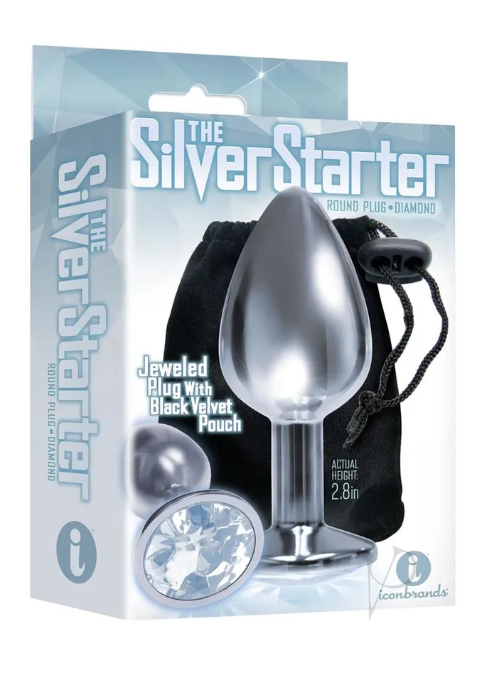 Anal The 9s The 9s The Silver Starter Bejeweled Stainless Steel Plug Diamond Anal The 9s The 9s The Silver Starter Bejeweled Stainless Steel Plug Diamond