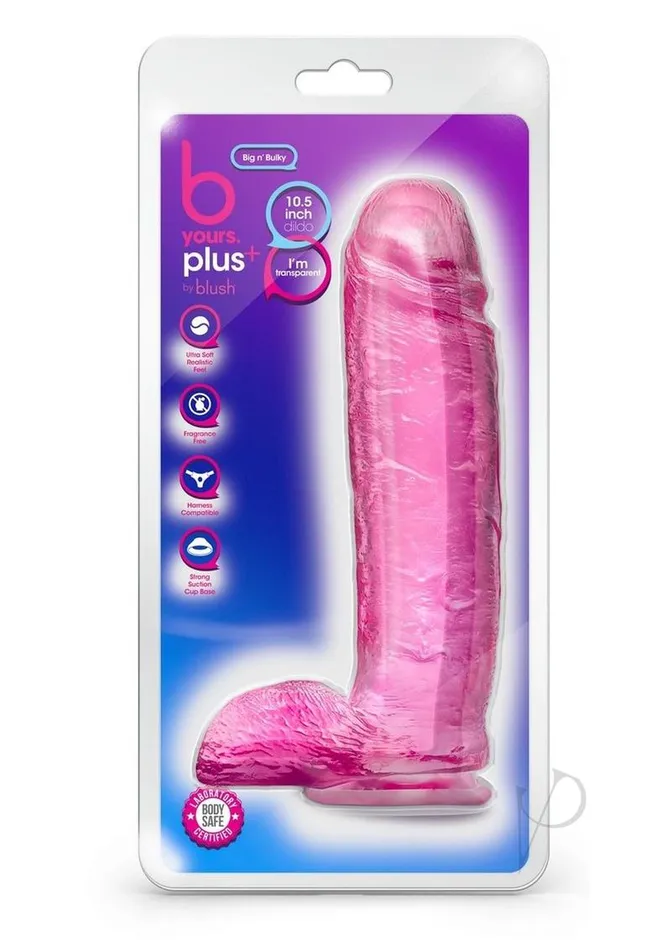 B Yours Female Sex Toys B Yours Plus Big N Bulky Realistic Dildo with Suction Cup Pink B Yours Female Sex Toys B Yours Plus Big N Bulky Realistic Dildo with Suction Cup Pink