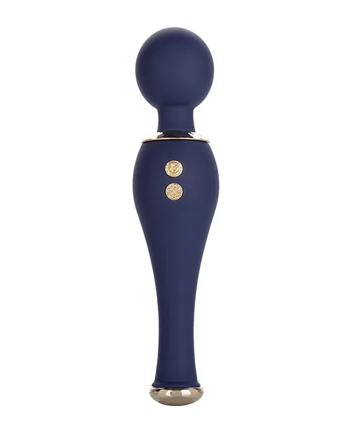 Chic Poppy Rechargeable Silicone Wand Massager Blue Chic Vibrators Chic Poppy Rechargeable Silicone Wand Massager Blue Chic Vibrators