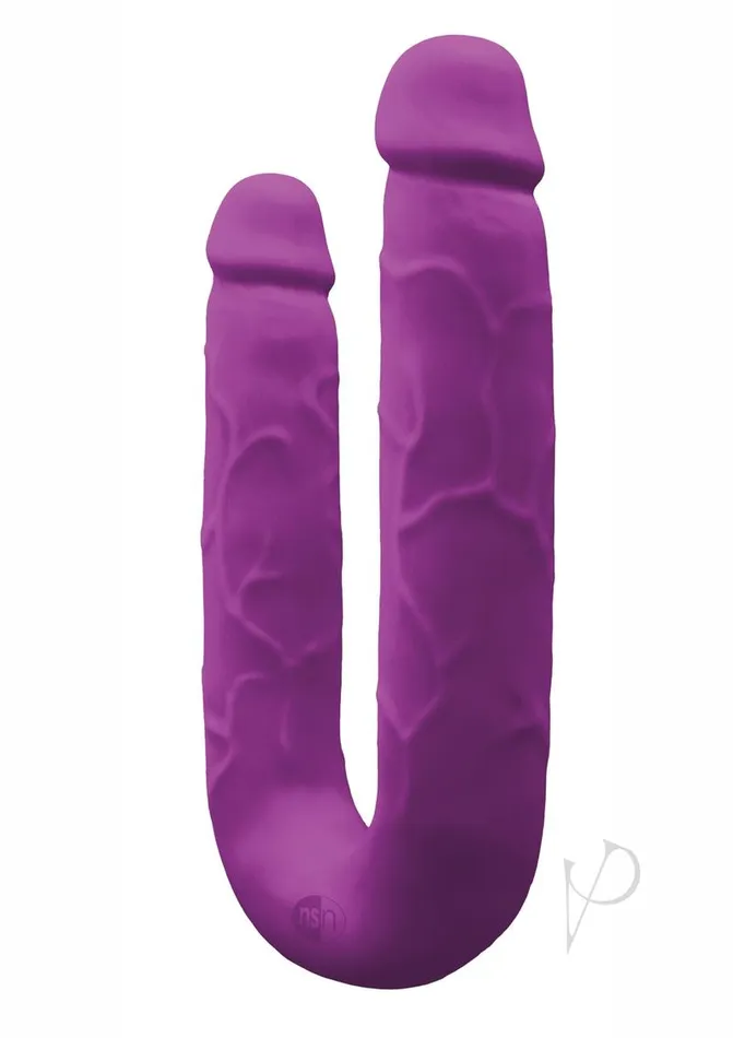Colours DP Pleasures Silicone Double Dildo Purple Colours Dildos