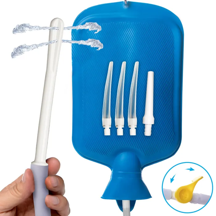 Couples CleanStream Deluxe Shower Enema Kit with 5 Tips