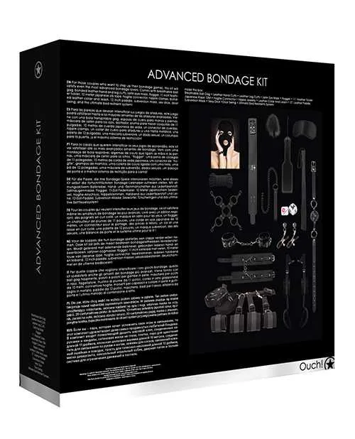 Couples Ouch Kits Ouch Advanced Bondage Kit Black