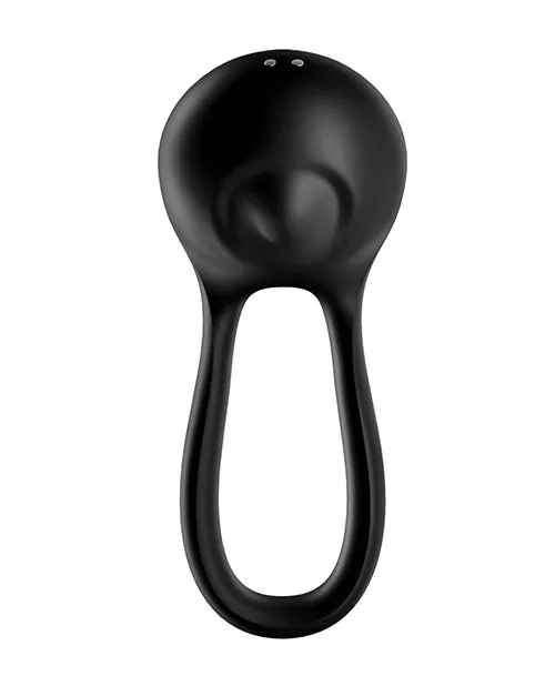 Couples Satisfyer Satisfyer Majestic Duo Silicone Vibrating Cock and Ball Ring Black Couples Satisfyer Satisfyer Majestic Duo Silicone Vibrating Cock and Ball Ring Black