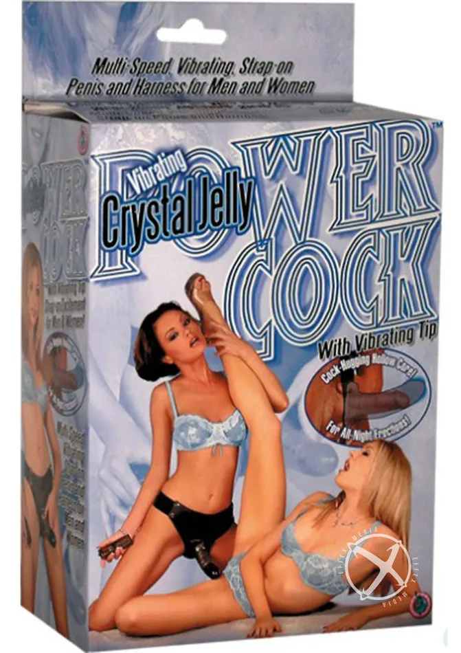 Crystal Jelly Power Cock Vibrating StrapOn Harness with Hollow Dildo with Wired Remote Control SmokeBlack Nasstoys Female Sex Toys Crystal Jelly Power Cock Vibrating StrapOn Harness with Hollow Dildo with Wired Remote Control SmokeBlack Nasstoys Female Sex Toys