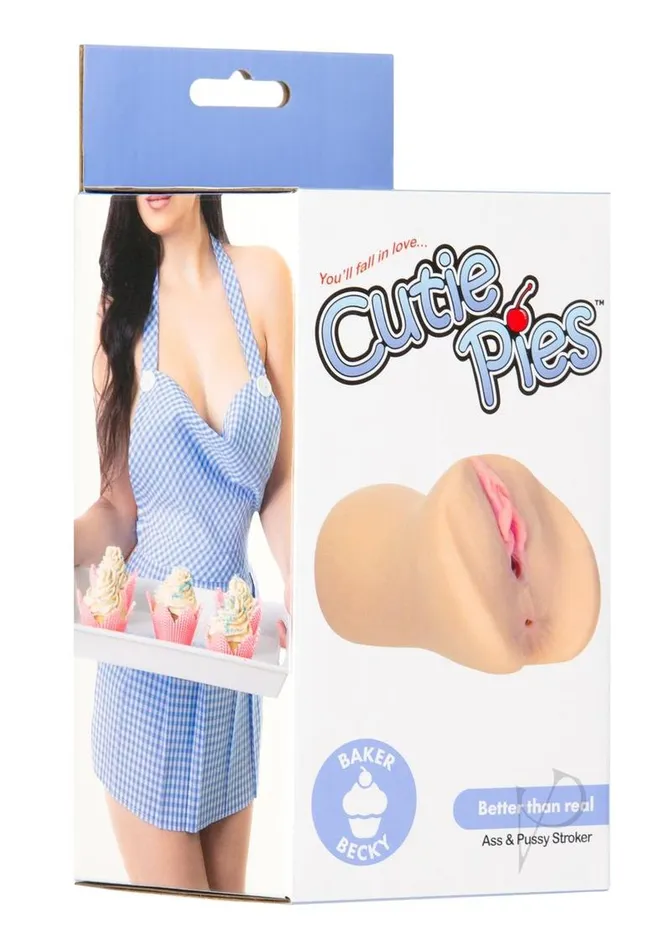 Cutie Pies Male Sex Toys CutiePies Baker Becky Vagina Stroker with PowerBullet Vanilla Cutie Pies Male Sex Toys CutiePies Baker Becky Vagina Stroker with PowerBullet Vanilla