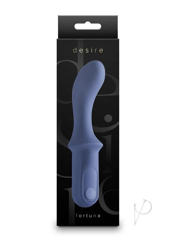 Desire Fortuna Rechargeable Silicone GSpot Vibrator Blue Desire Vibrators
