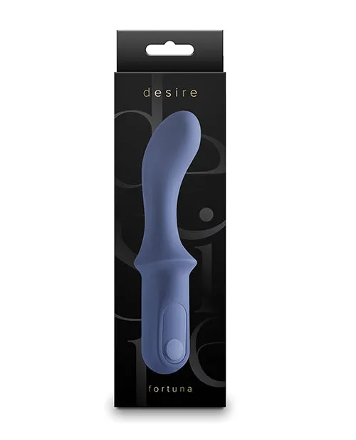 Desire Fortuna Rechargeable Silicone GSpot Vibrator Blue Desire Vibrators Desire Fortuna Rechargeable Silicone GSpot Vibrator Blue Desire Vibrators