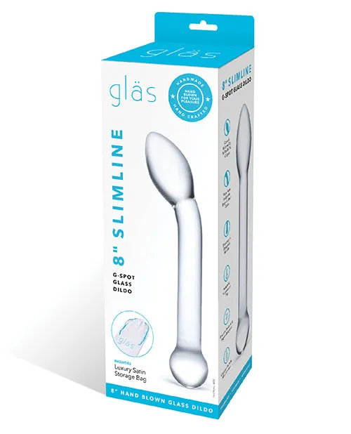 Dildos Glas Glas Slimline GSpot Glass Dildo 8in Clear Dildos Glas Glas Slimline GSpot Glass Dildo 8in Clear