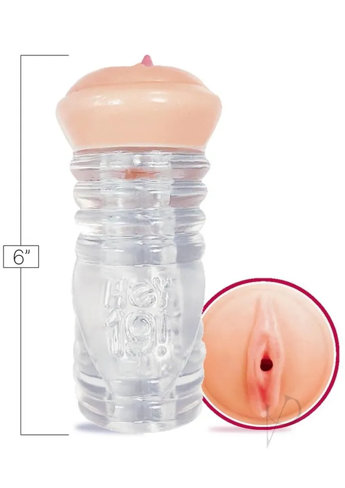 Dildos Hey 19 ClearStroke Dual End Pussy Haley Spades ClearVanilla Hey 19