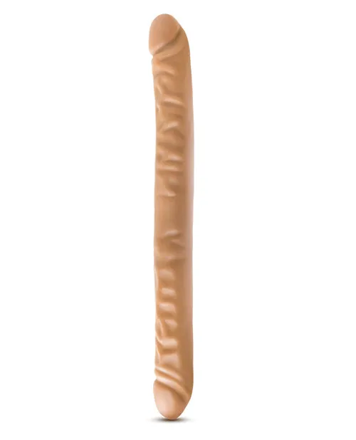 Dr Skin Silver Collection Double Dildo 18in Caramel Dr Skin Dildos Dr Skin Silver Collection Double Dildo 18in Caramel Dr Skin Dildos