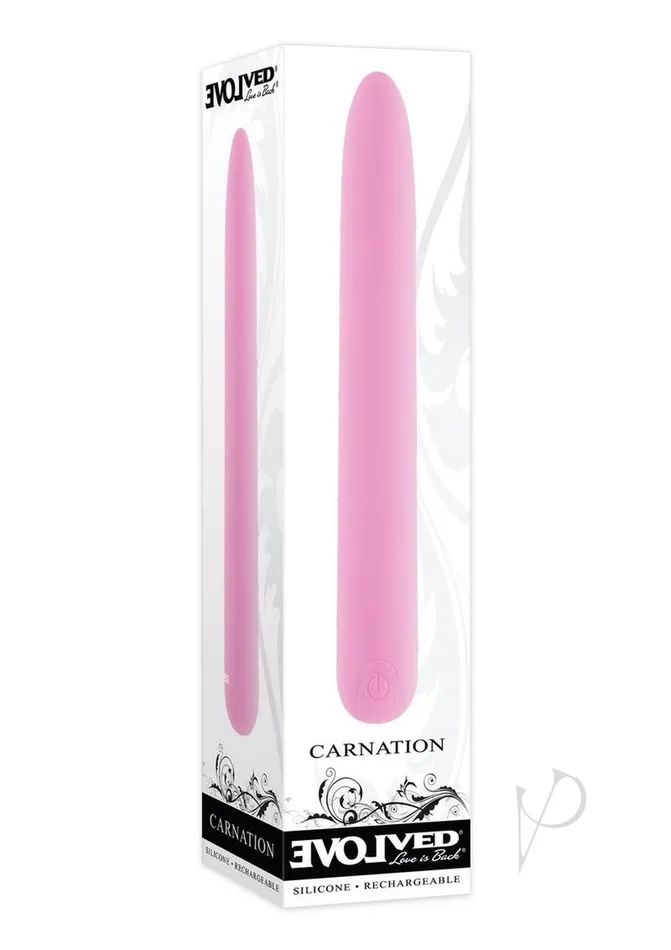Evolved Carnation Rechargeable Silicone Vibrator Pink Vibrators