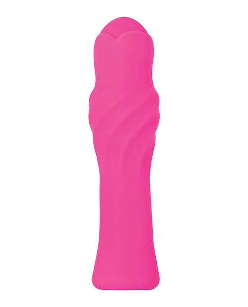 Evolved Vibrators Twist and Shout Silicone Rechargeable Vibrator Pink