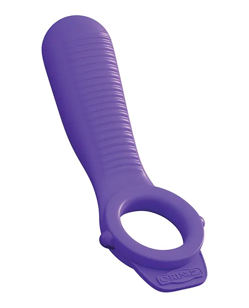 Fantasy C Ringz Couples Fantasy CRingz Silicone Ride N Glide Couples Cock Ring Purple