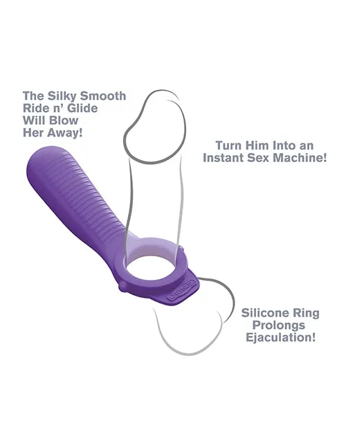 Fantasy C Ringz Couples Fantasy CRingz Silicone Ride N Glide Couples Cock Ring Purple