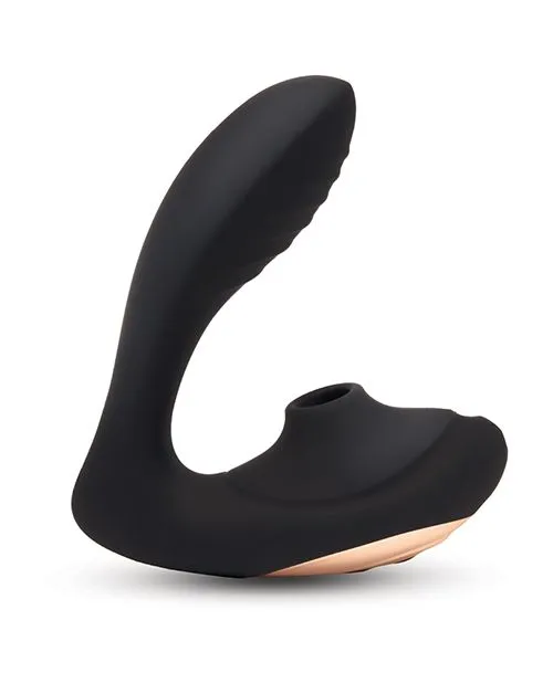 Female Sex Toys Coquette Coquette Royal Embrace Rechargeable Silicone Dual Vibrator with Clitoral Stimulator BlackGold Female Sex Toys Coquette Coquette Royal Embrace Rechargeable Silicone Dual Vibrator with Clitoral Stimulator BlackGold