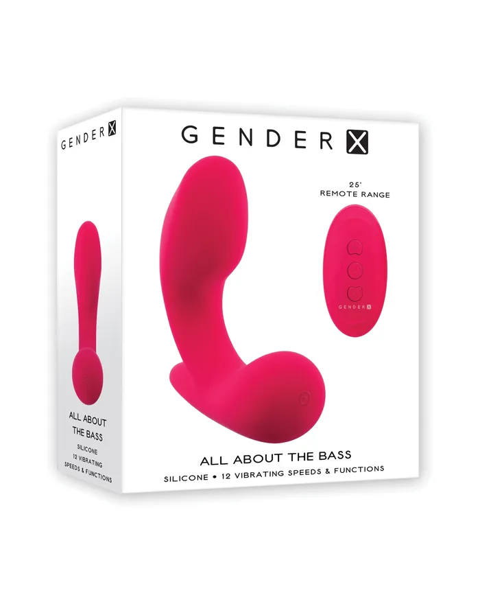 Female Sex Toys Gender X Gender X All About The Bass Rechargeable Silicone Vibrator with Remote Control Red Female Sex Toys Gender X Gender X All About The Bass Rechargeable Silicone Vibrator with Remote Control Red