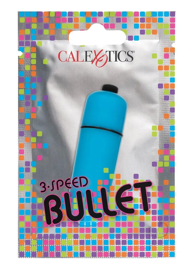 Fun Packs Vibrators Foil Pack 3Speed Bullet Vibrator Blue