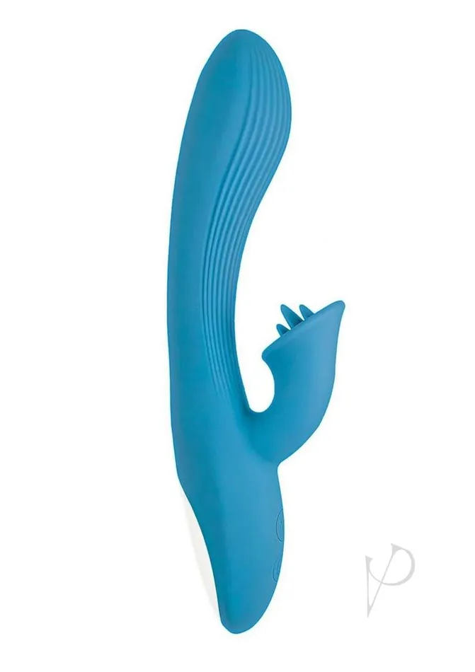 Goddess Lavish Desire Rechargeable Silicone Vibrator Blue Goddess Vibrators