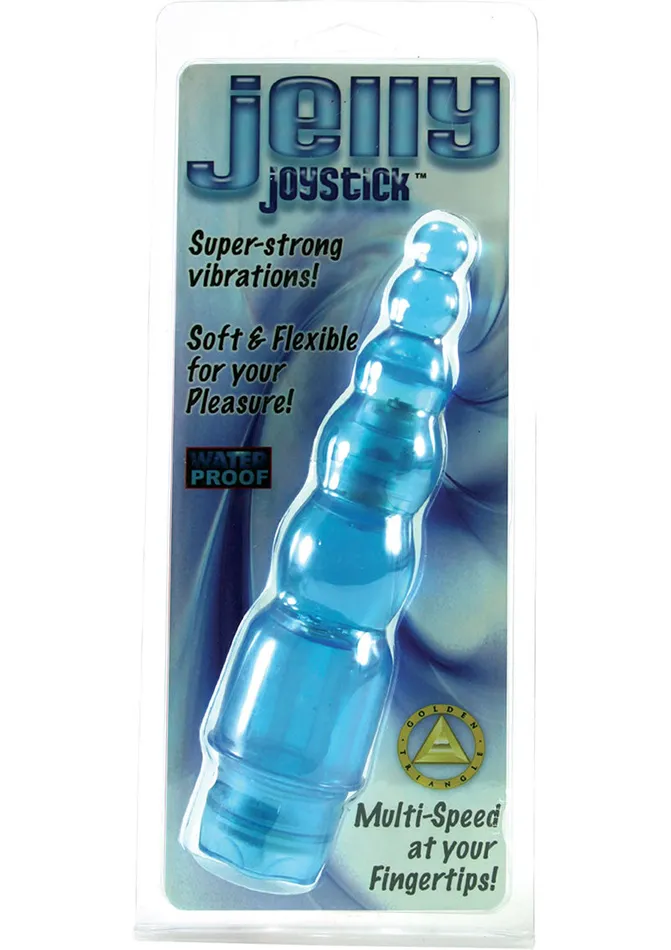 Jelly Joystick Vibrators Jelly Joystick Waterproof Vibrator Blue