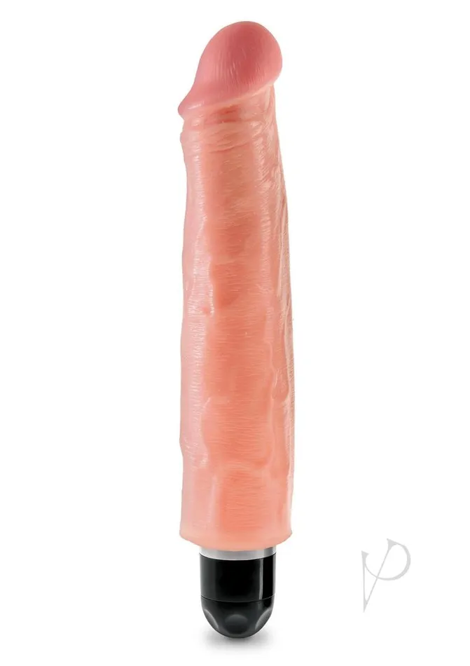 King Cock Vibrating Stiffy Dildo 7in Vanilla King Cock Dildos