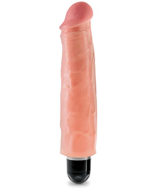 King Cock Vibrating Stiffy Dildo 7in Vanilla King Cock Dildos