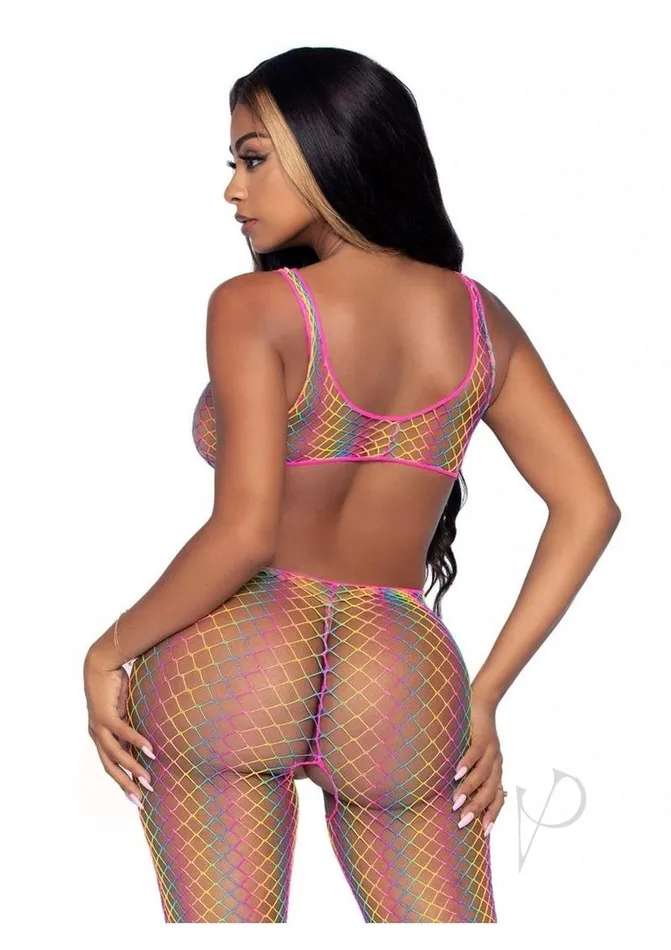 Leg Avenue Rainbow Net CutOut Footless Tank Bodystocking OS Multicolor Leg Avenue Bodystockings Playsuits Leg Avenue Rainbow Net CutOut Footless Tank Bodystocking OS Multicolor Leg Avenue Bodystockings Playsuits