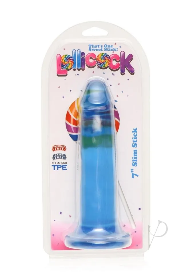 Lollicock Slim Stick Dildo 7in Berry Ice Lollicock Dildos
