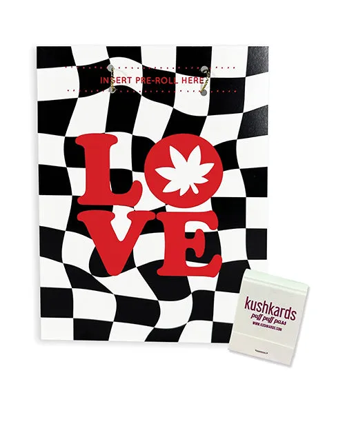 Love Retro Greeting Card wMatchbook Kush Kards Vibrators