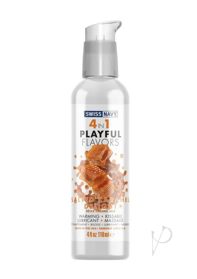 Lubricants Swiss Navy 4 In 1 Flavored Lubricant 4oz Salted Caramel Delight Swiss Navy Lubricants Swiss Navy 4 In 1 Flavored Lubricant 4oz Salted Caramel Delight Swiss Navy