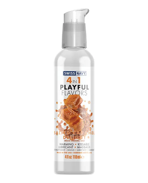 Lubricants Swiss Navy 4 In 1 Flavored Lubricant 4oz Salted Caramel Delight Swiss Navy Lubricants Swiss Navy 4 In 1 Flavored Lubricant 4oz Salted Caramel Delight Swiss Navy