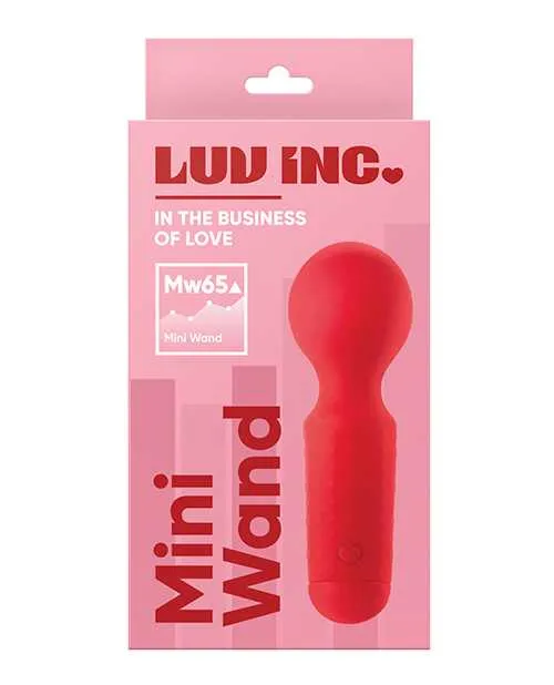 Luv Inc 4 Mini Wand Red Luv Vibrators Luv Inc 4 Mini Wand Red Luv Vibrators