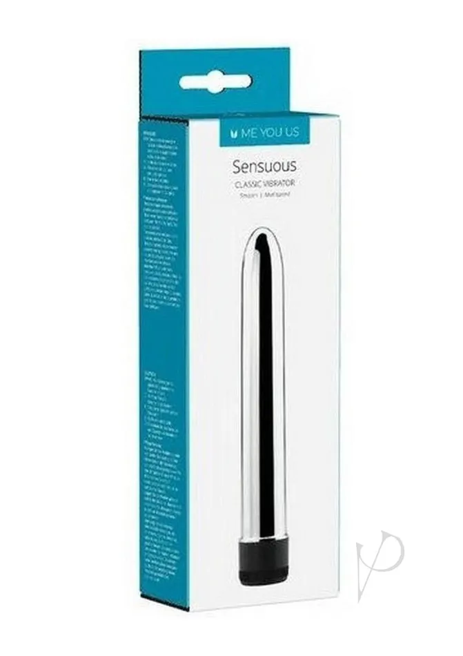 ME YOU US Sensuous Smooth Vibrator Silver Me You Us Vibrators