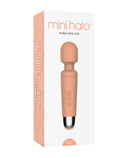 Mini Halo Vibrators Mini Halo Wireless 20x Wand Peach Fuzz Mini Halo Vibrators Mini Halo Wireless 20x Wand Peach Fuzz