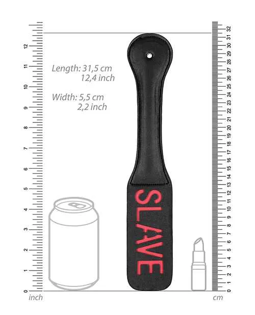 Ouch Restraints Ouch Leather Paddle Slave Black Ouch Restraints Ouch Leather Paddle Slave Black