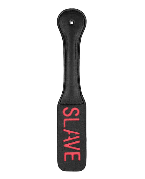 Ouch Restraints Ouch Leather Paddle Slave Black Ouch Restraints Ouch Leather Paddle Slave Black
