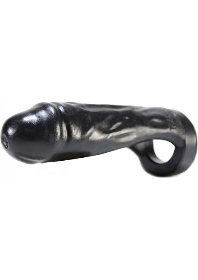 Oxballs Thug Penetrator Cock Ring Dildo 7in Black Oxballs Dildos