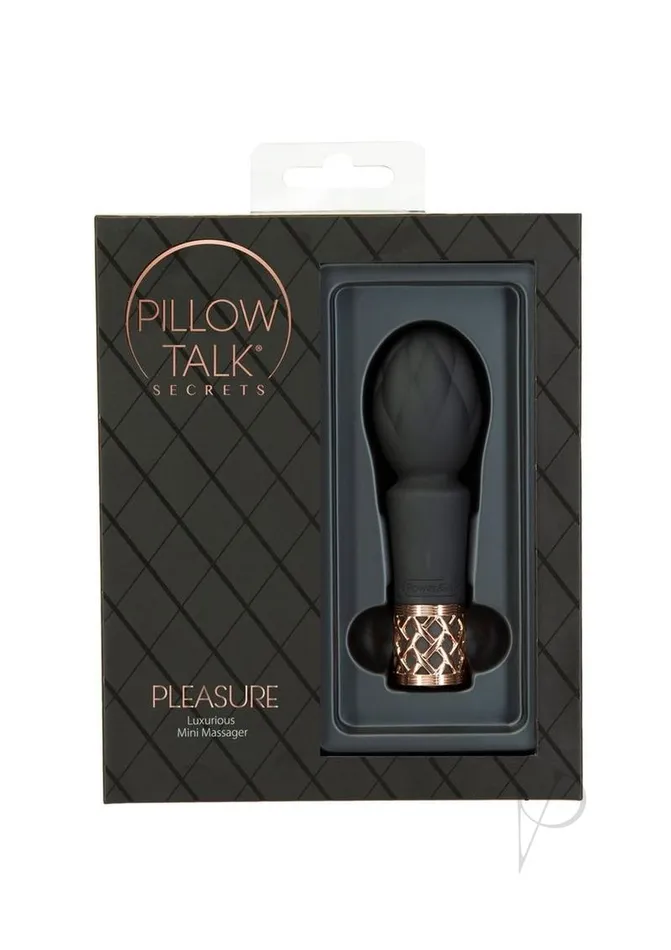 Pillow Talk Secrets Pleasure Rechargeable Silicone Wand BlackRose Gold Pillowtalk Vibrators Pillow Talk Secrets Pleasure Rechargeable Silicone Wand BlackRose Gold Pillowtalk Vibrators