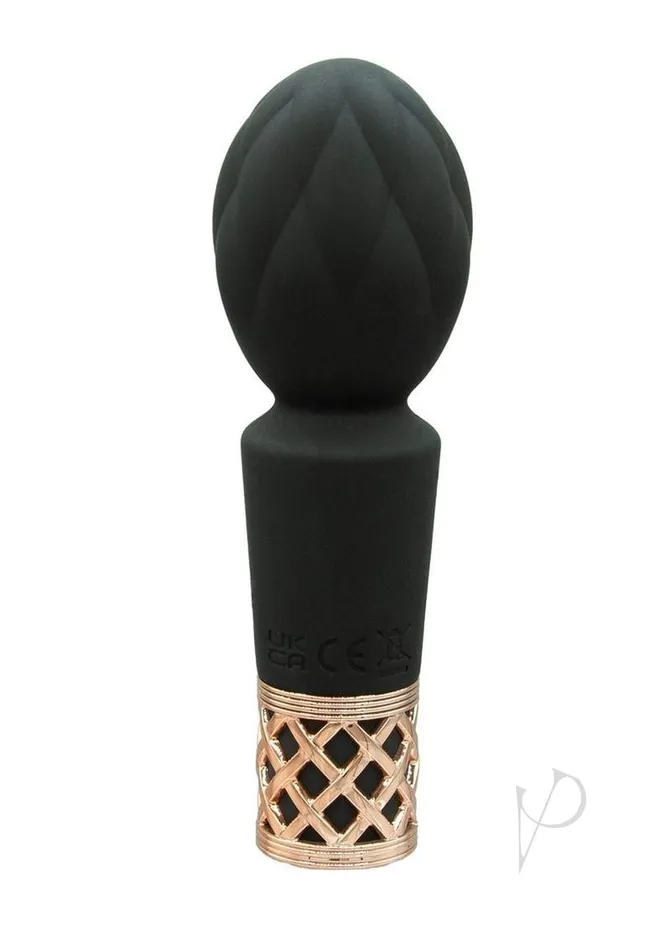 Pillow Talk Secrets Pleasure Rechargeable Silicone Wand BlackRose Gold Pillowtalk Vibrators