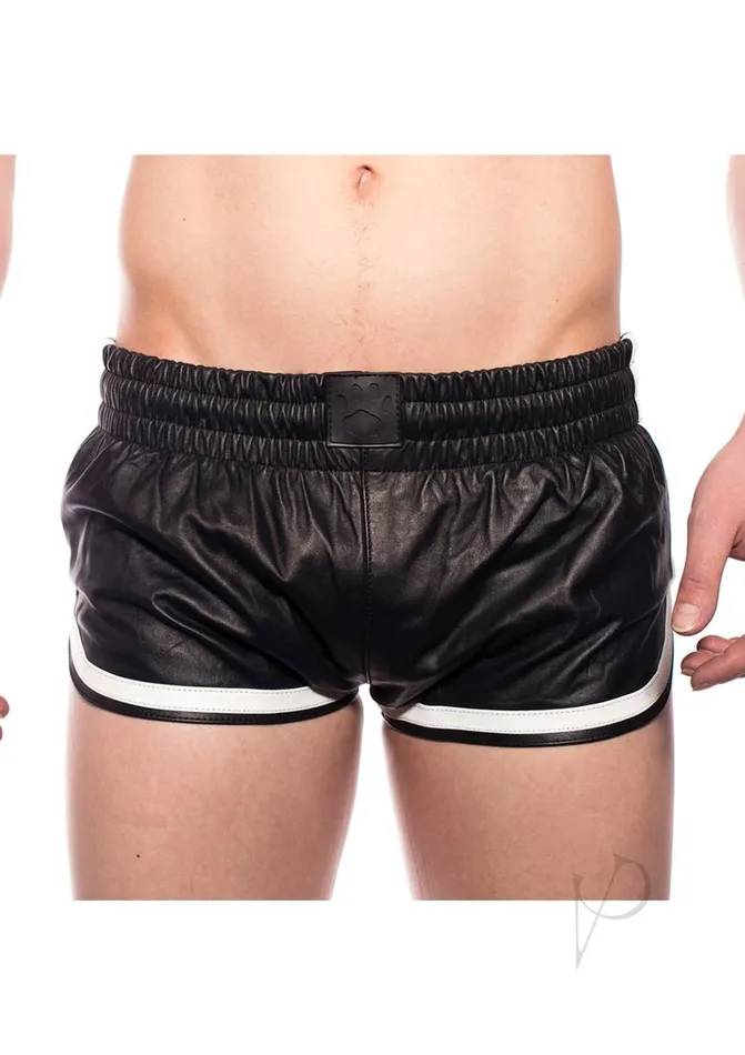 Prowler RED Leather Sport Shorts XXXLarge BlackWhite Prowler Red Restraints Prowler RED Leather Sport Shorts XXXLarge BlackWhite Prowler Red Restraints