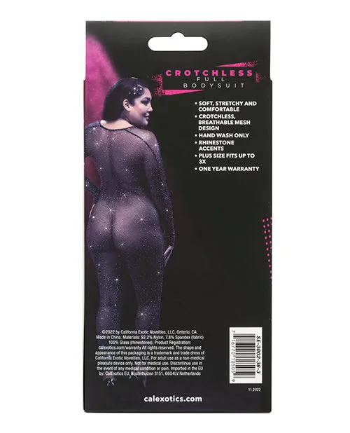 Radiance Crotchless Full Body Suit Plus Size Black Radiance Plus Size Radiance Crotchless Full Body Suit Plus Size Black Radiance Plus Size
