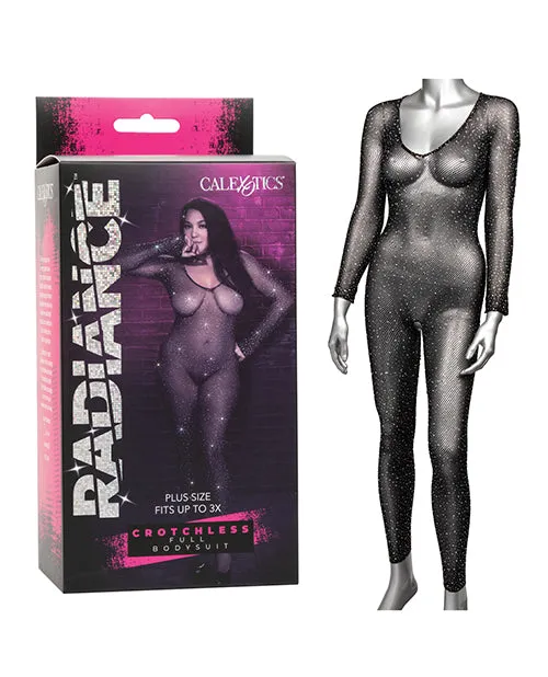 Radiance Crotchless Full Body Suit Plus Size Black Radiance Plus Size Radiance Crotchless Full Body Suit Plus Size Black Radiance Plus Size