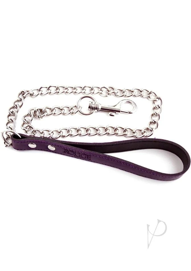 Rouge Leather Lead Chain Purple Rouge Vibrators