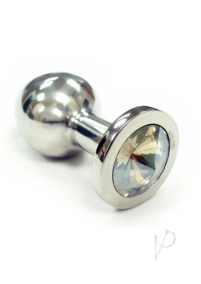 Rouge Smooth Stainless Steel Anal Plug Small Clear Jewel Rouge Male Sex Toys Rouge Smooth Stainless Steel Anal Plug Small Clear Jewel Rouge Male Sex Toys