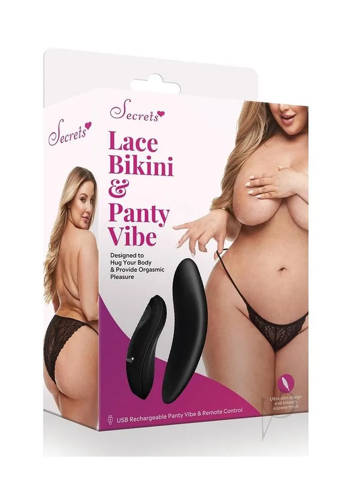 Secrets Female Sex Toys Secrets Lace Panty and Rechargeable Panty Vibe with Remote Control Queen Black Secrets Female Sex Toys Secrets Lace Panty and Rechargeable Panty Vibe with Remote Control Queen Black