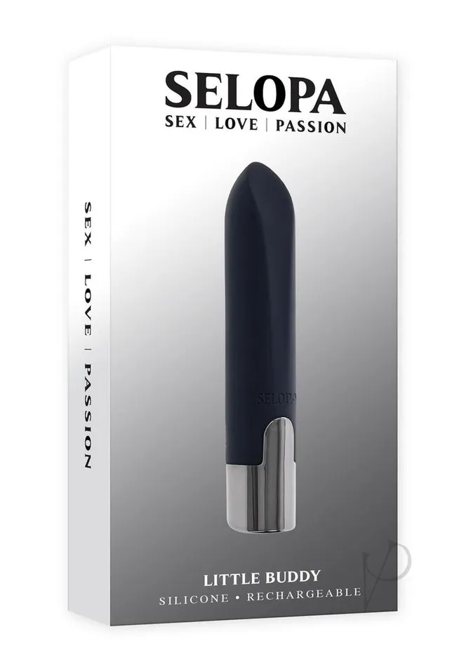 Selopa Little Buddy Rechargeable Silicone Bullet Black Selopa Female Sex Toys Selopa Little Buddy Rechargeable Silicone Bullet Black Selopa Female Sex Toys
