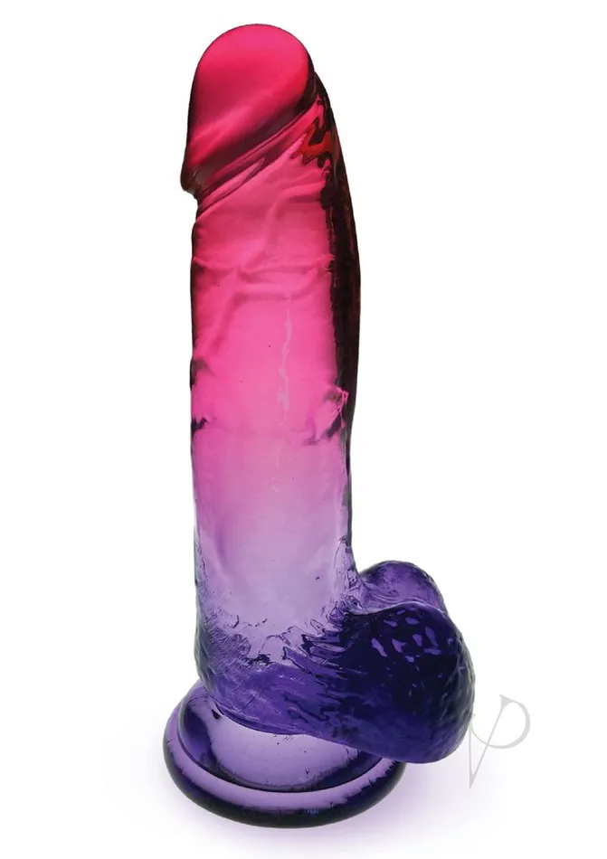 Shades Gradient Dildo 8in Pink and Plum Shades Dildos